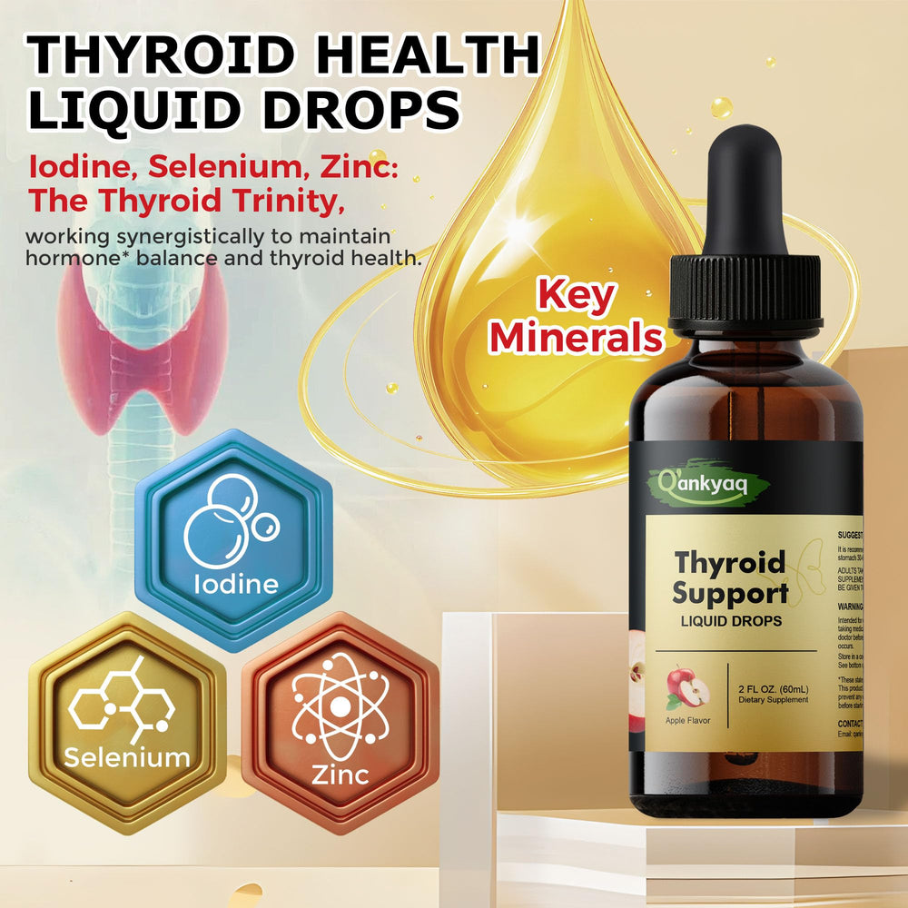 Herbal ingredients including ashwagandha and kelp for thyroid health