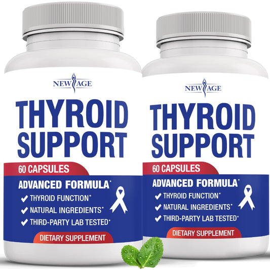 Thyroid support supplement highlighting iodine, zinc, and selenium