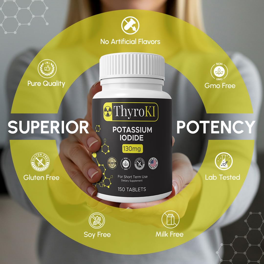 Close-up of ThyroKI 130 mg tablets