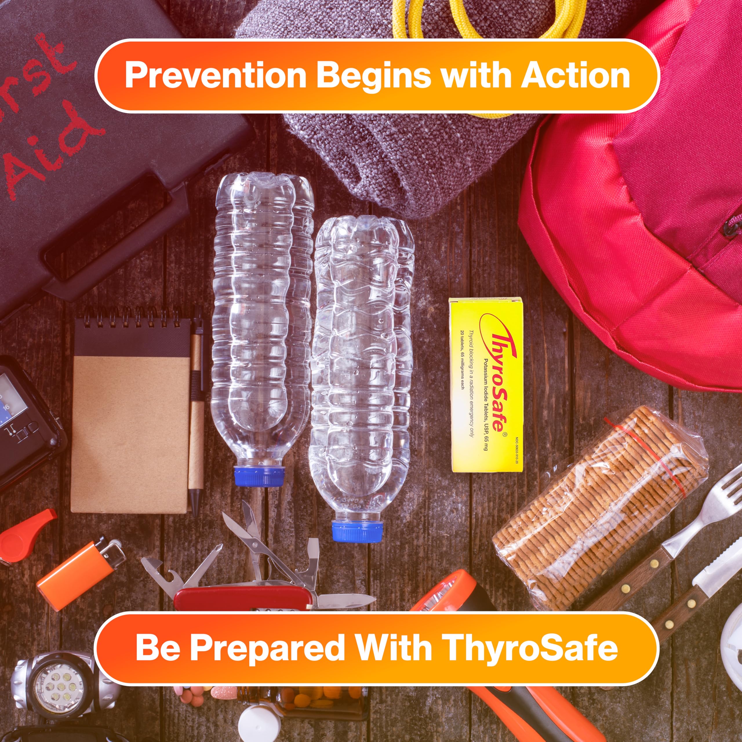 Clear packaging instructions on THYROSAFE for correct use.