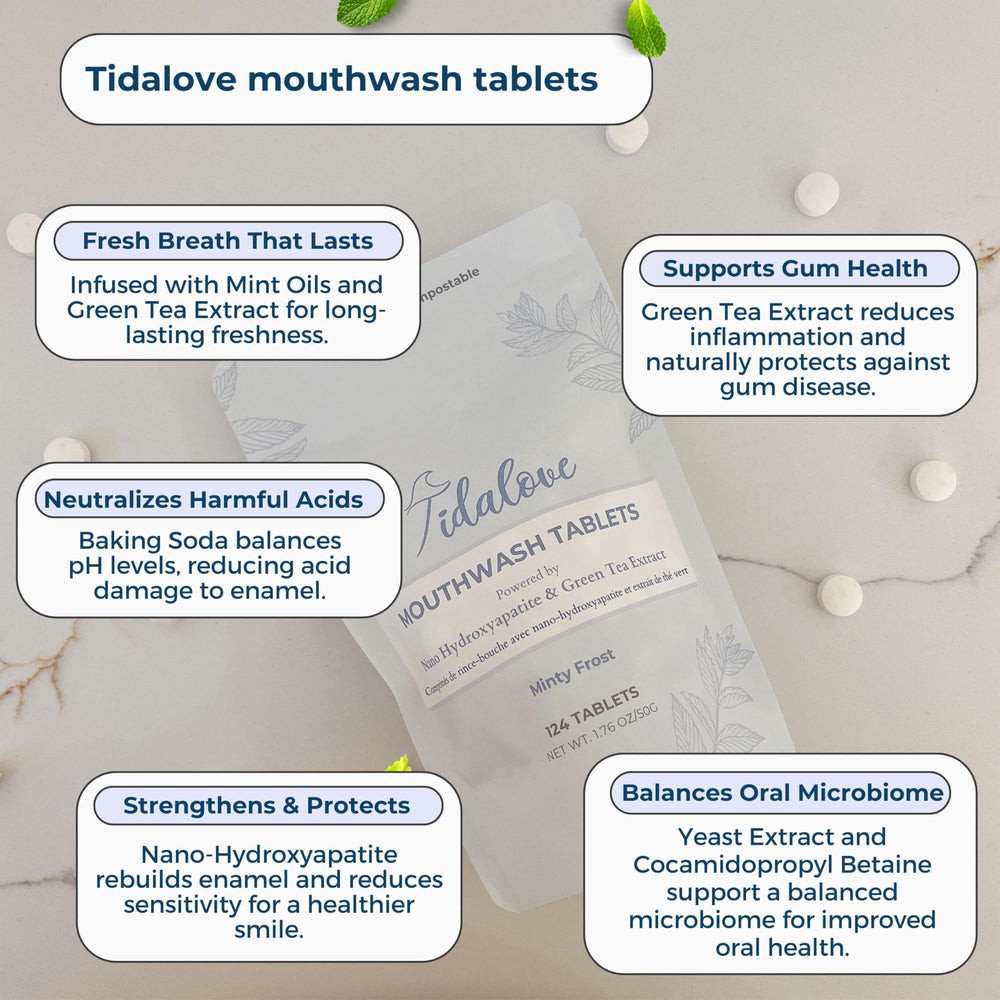 Green tea and plant-based ingredients used in Tidalove formula
