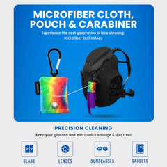 Anti-static clip-on cleaner with carabiner for travel – image 3