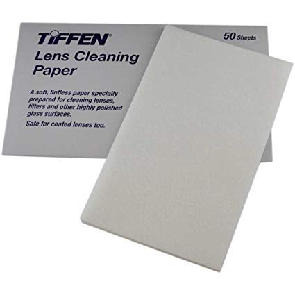 Close-up of Tiffen lens cleaning tissue sheets