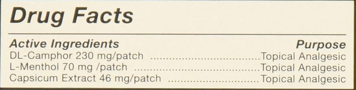 Tiger Balm patch application shows quick adhesion to the skin