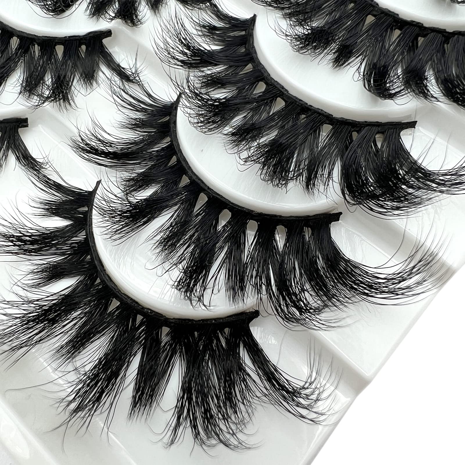 Tikiley 10-pairs real mink lashes pack for versatile looks.