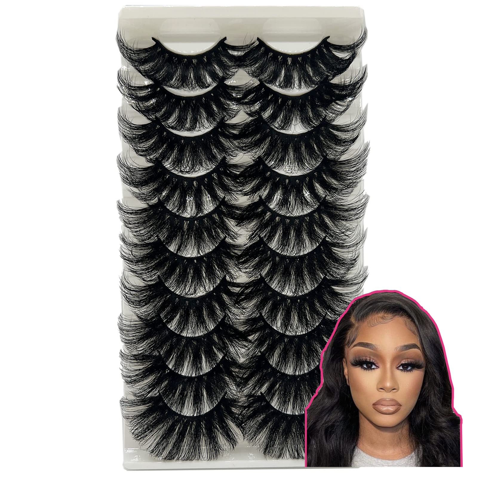 TIKILEY 25mm mink lashes close-up showing fluffy dramatic style for bold eyes