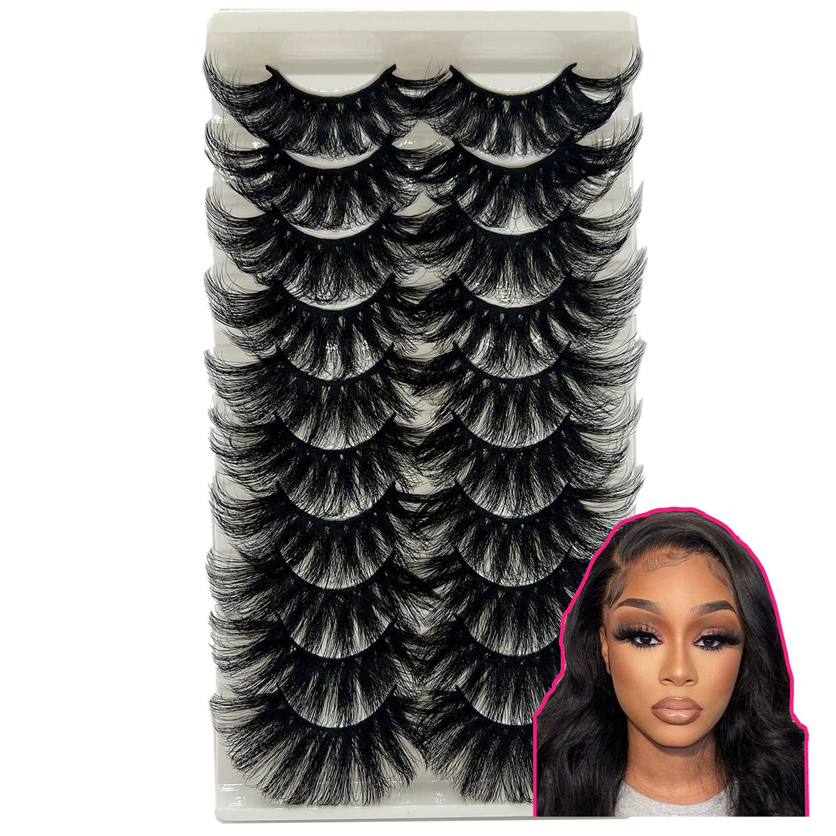 TIKILEY 25mm mink lashes close-up showing fluffy dramatic style for bold eyes