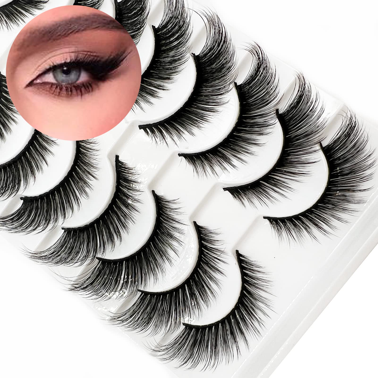 TIKILEY Fox Eye Lashes 3D wispy detail mimics extensions.