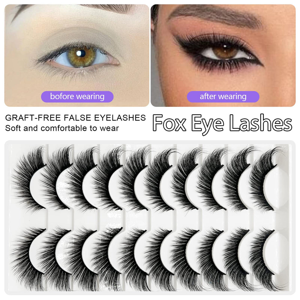 TIKILEY Fox Eye Lashes soft band for easy wear.
