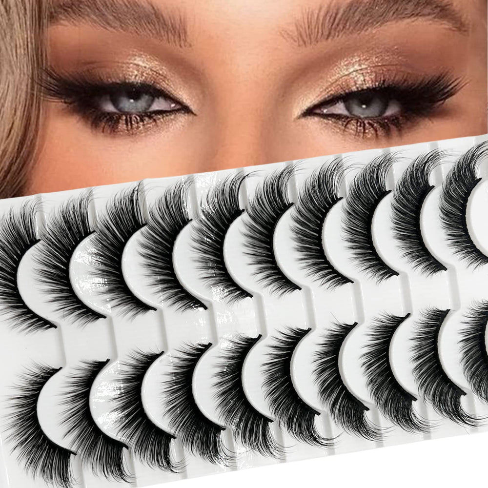 TIKILEY Fox Eye Lashes front view for a bold, natural fox-eye effect.