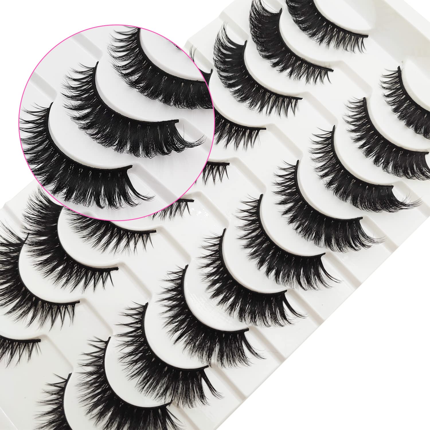Tikiley lightweight 18mm lashes for dramatic but comfortable impact.