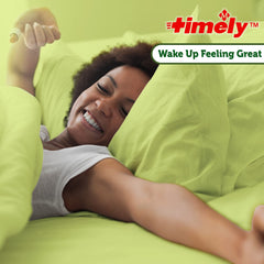 TIME-CAP LABS Timely bisacodyl tablets pour depicts easy bedtime dosing.