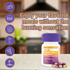 TIME-CAP LABS Timely Esomeprazole 20mg packaging box with dosage information.