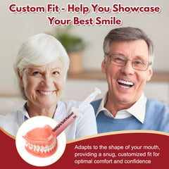 3 to 5 minute set time for secure denture fit