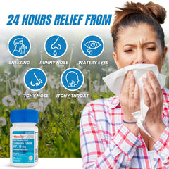TIME-CAP LABS Loratadine 365-count box for year-round relief.