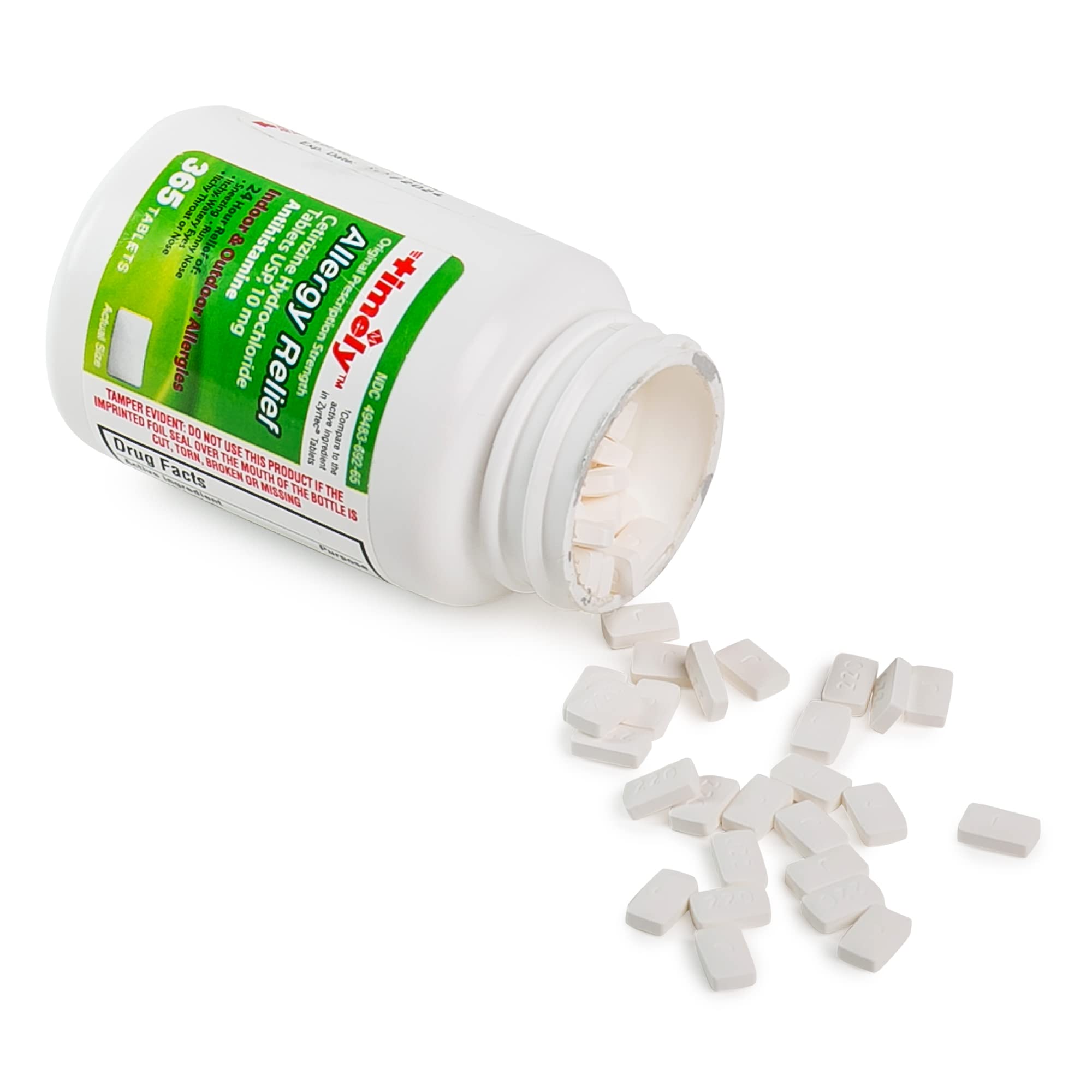 Timely Cetirizine tablet in hand, ready for on-the-go relief.