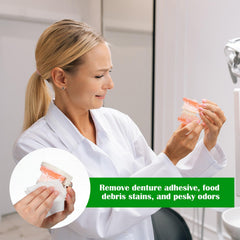 100 denture cleaning wipes ready for travel