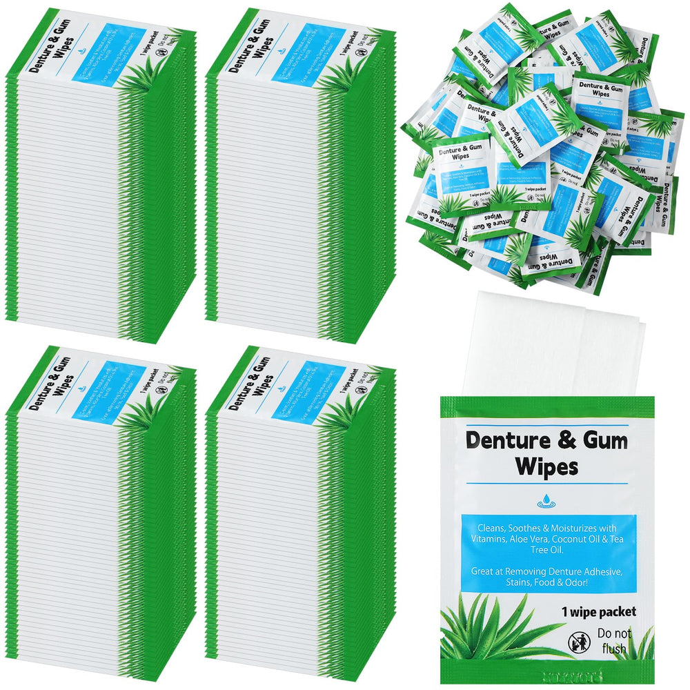 Front view of the Timgle 200-packs Denture Cleaning Wipes