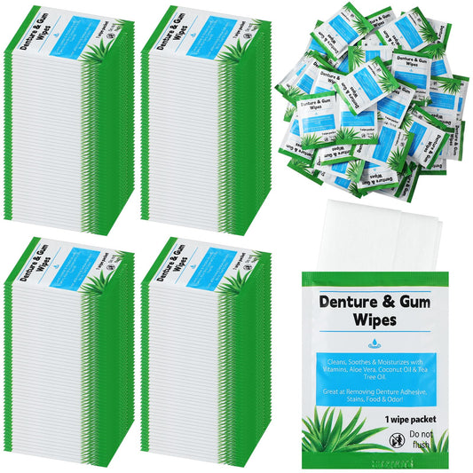 Front view of the Timgle 200-packs Denture Cleaning Wipes