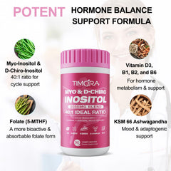 Timora bottle with capsules and ingredients