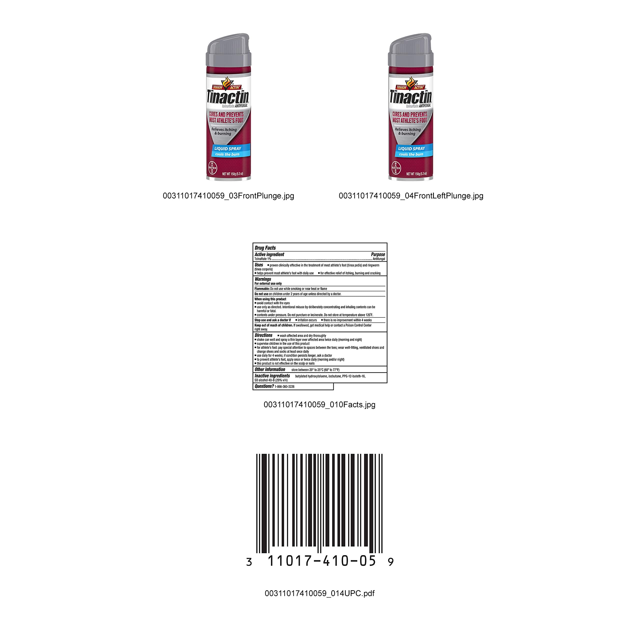 Tinactin spray shown after shower for post-cleanup treatment.