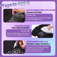TINKRSTUFF multi-color-rhinestones-for-crafts add sparkle to hats, shoes, and bags.