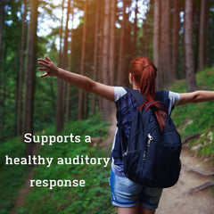 Tinnitus 911 capsules closeup suggests a convenient daily supplement for focus and rest.