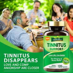 Front label showing ear health benefits
