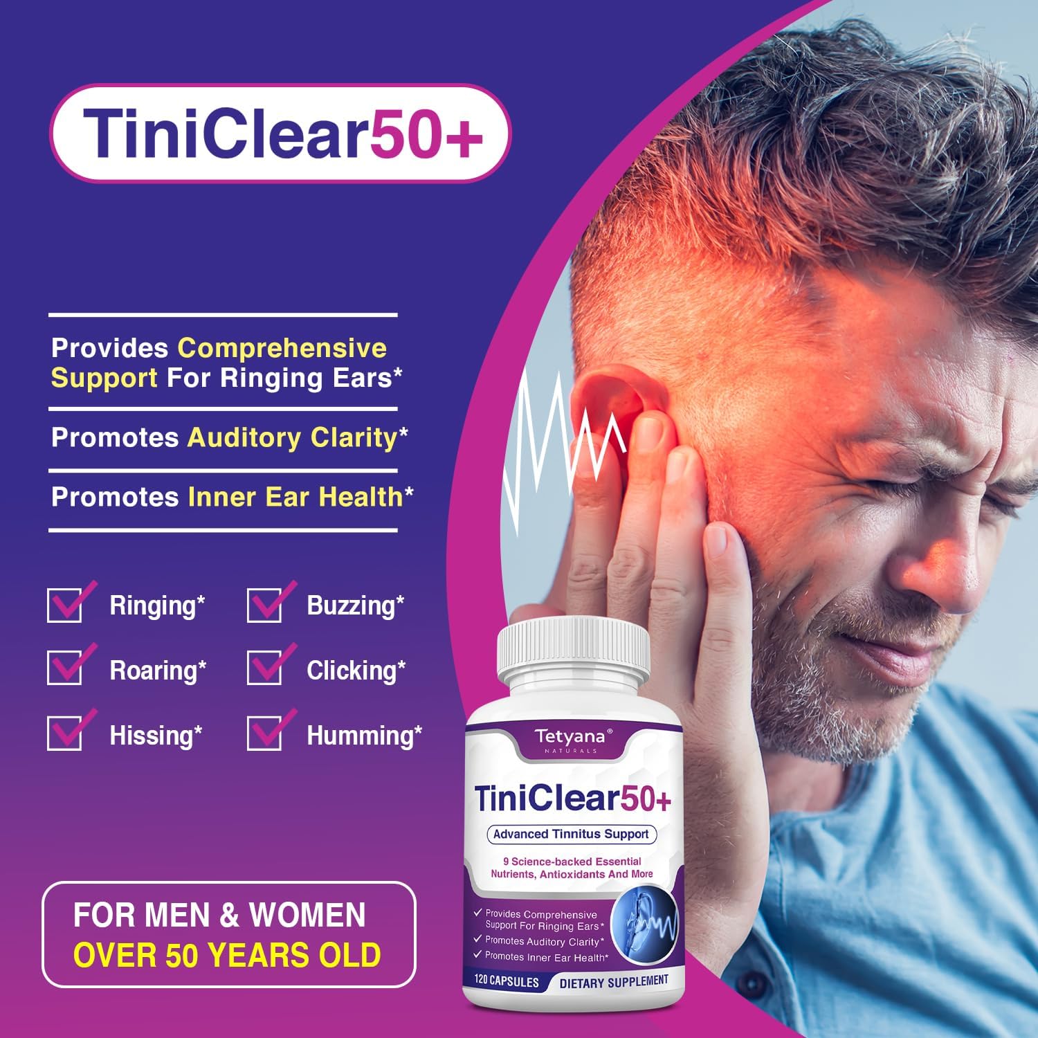 Ginkgo Biloba and Magnesium illustration for hearing health