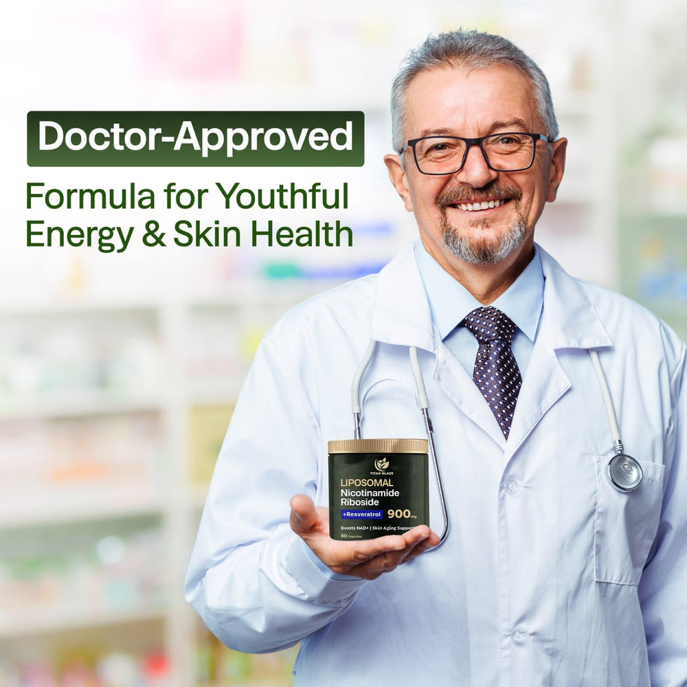 Close-up of Titan Blaze NAD+ label