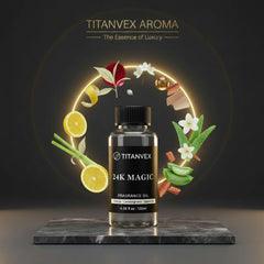 TitanVex 24K Magic Diffuser Oil diffuser in room creates inviting ambiance.