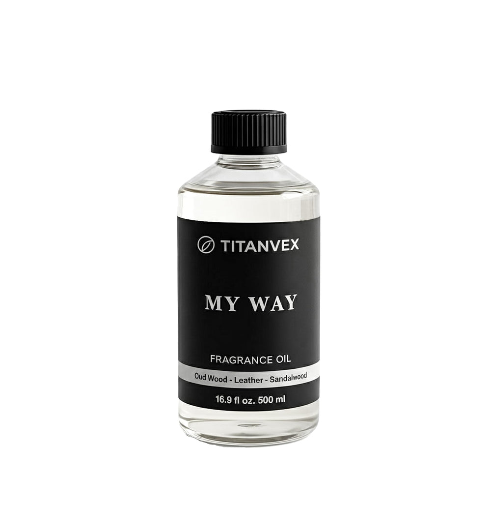 TitanVex luxury aromatherapy diffuser oil bottle ready for premium scent