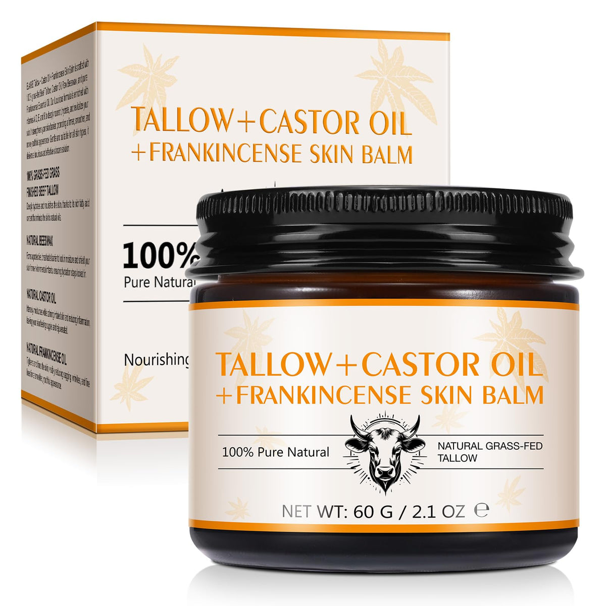Tiuedu Tallow-Castor-Frankincense face application shows rich hydration for dry skin.