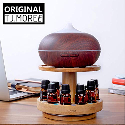 Decorative essential oil storage and diffuser holder in room setting