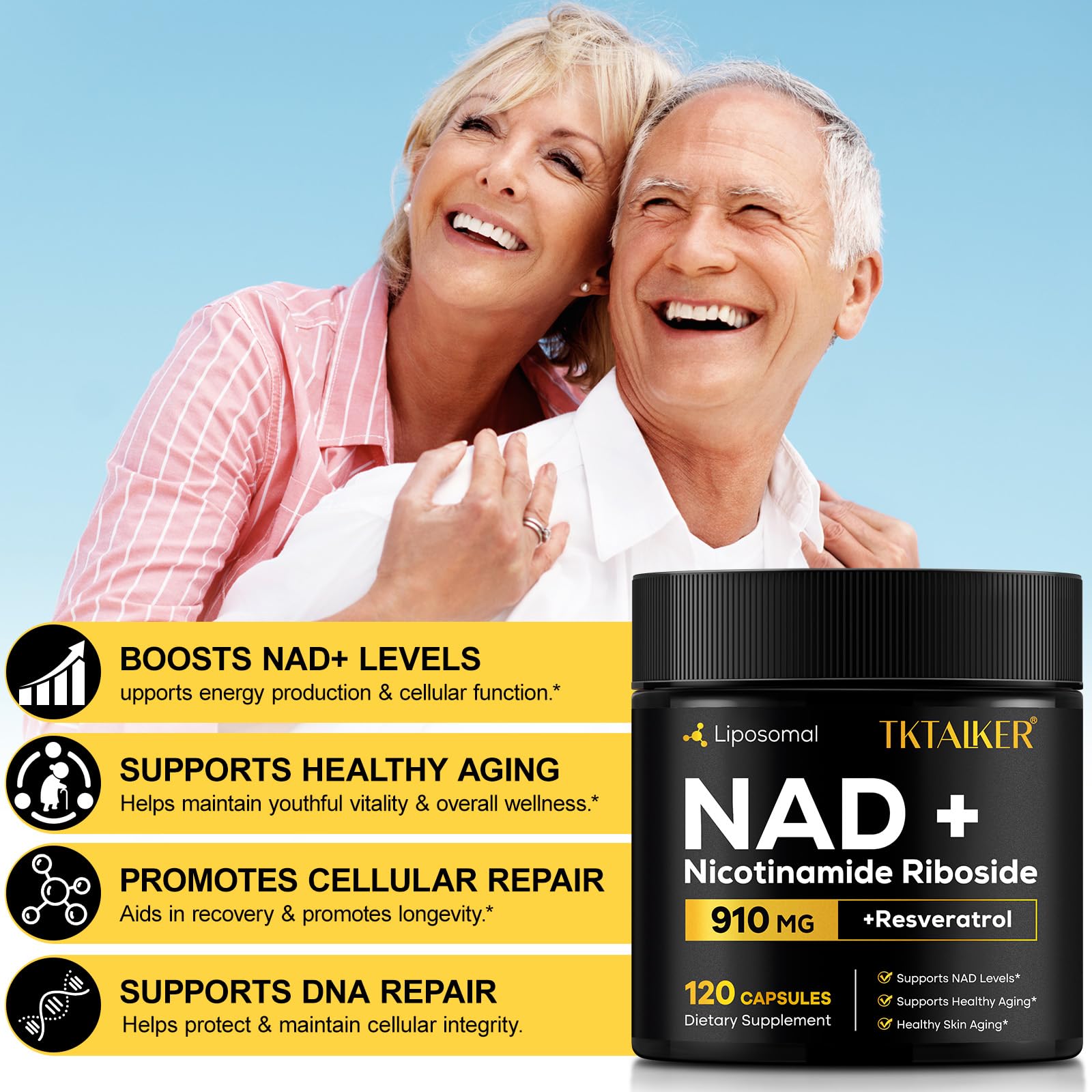 DNA repair and cellular vitality concept graphic