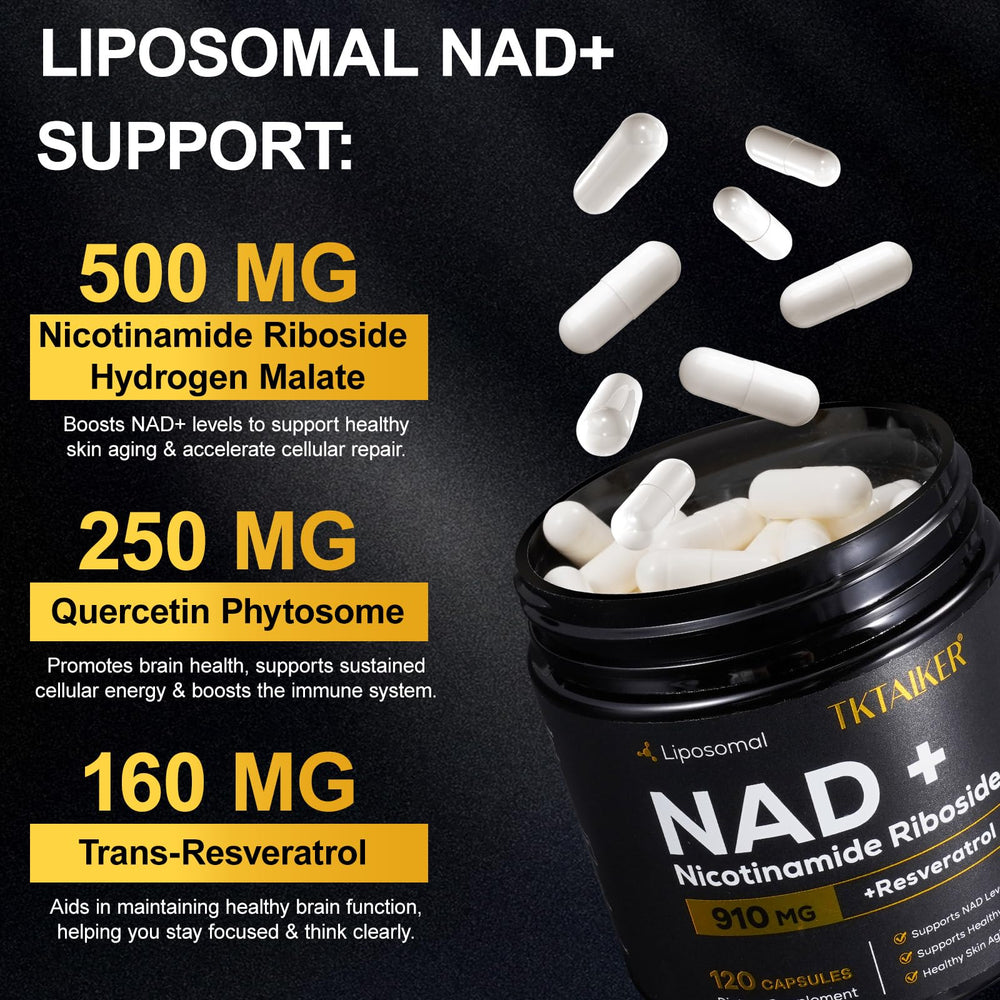 Graphic of Nicotinamide Riboside, Resveratrol and Quercetin