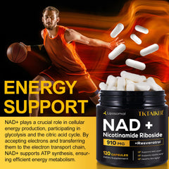 TKTALKER NAD capsules spilled from bottle