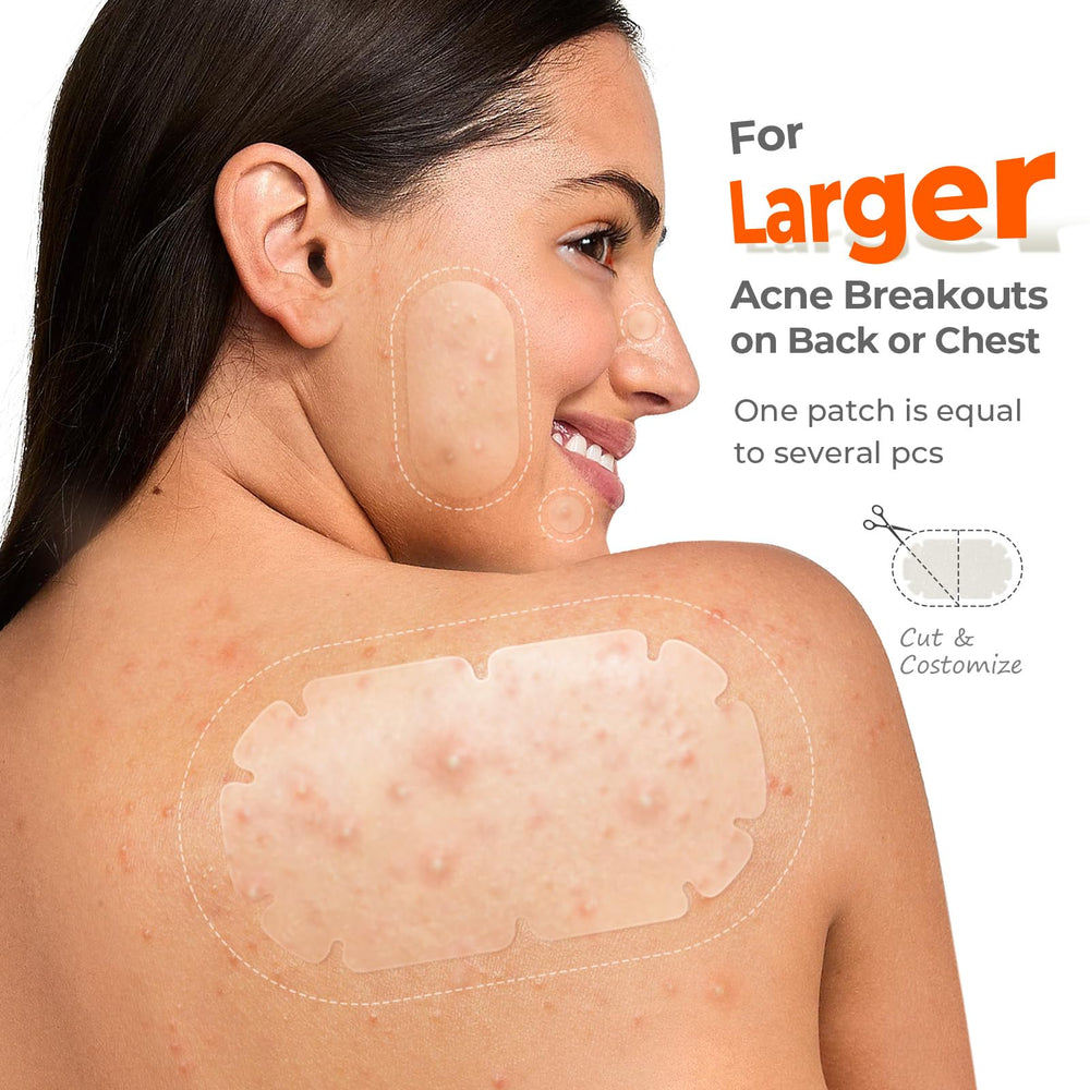 TKTK XXL body patch on the shoulder for flexible placement during movement.