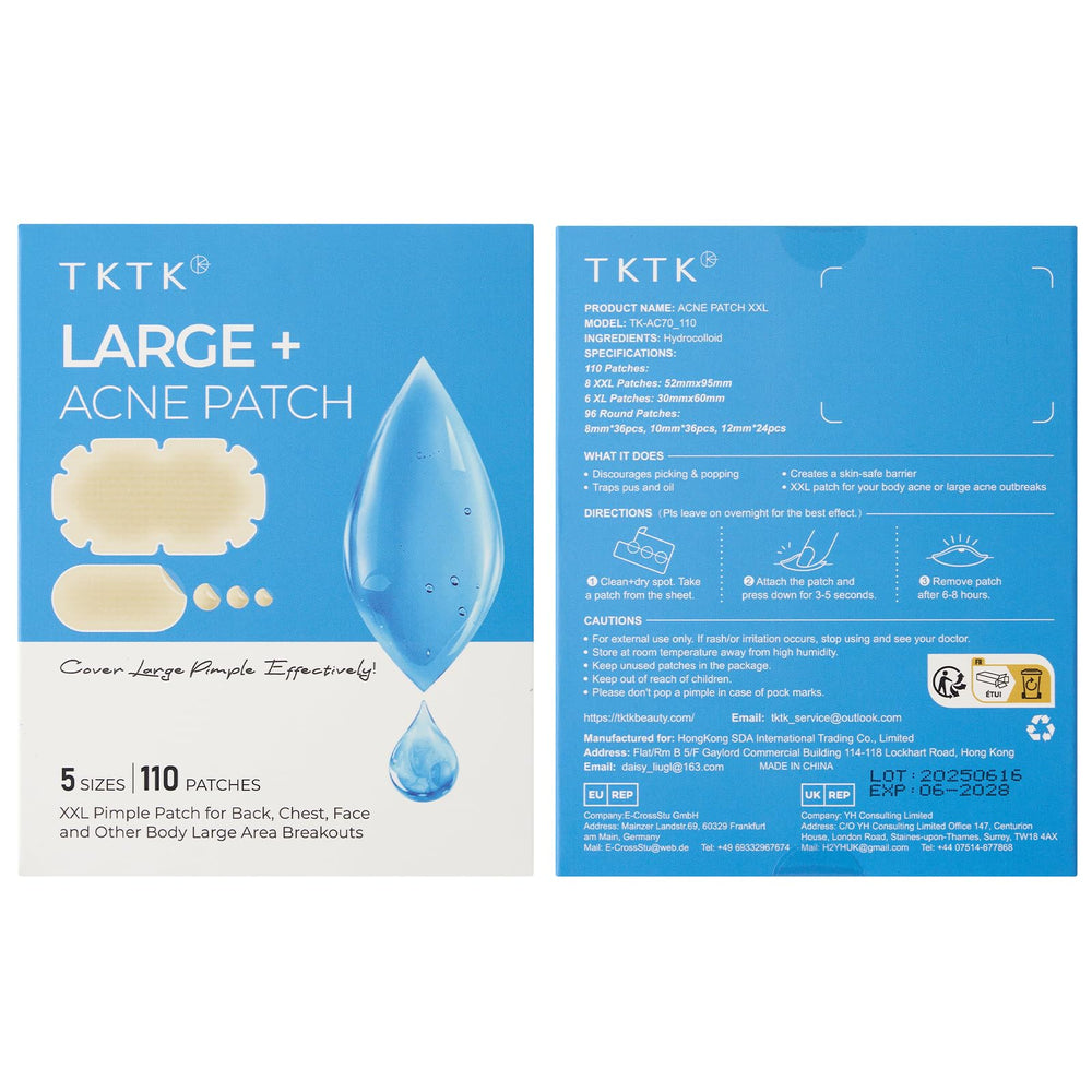 Application being applied on skin with secure edge adhesion.