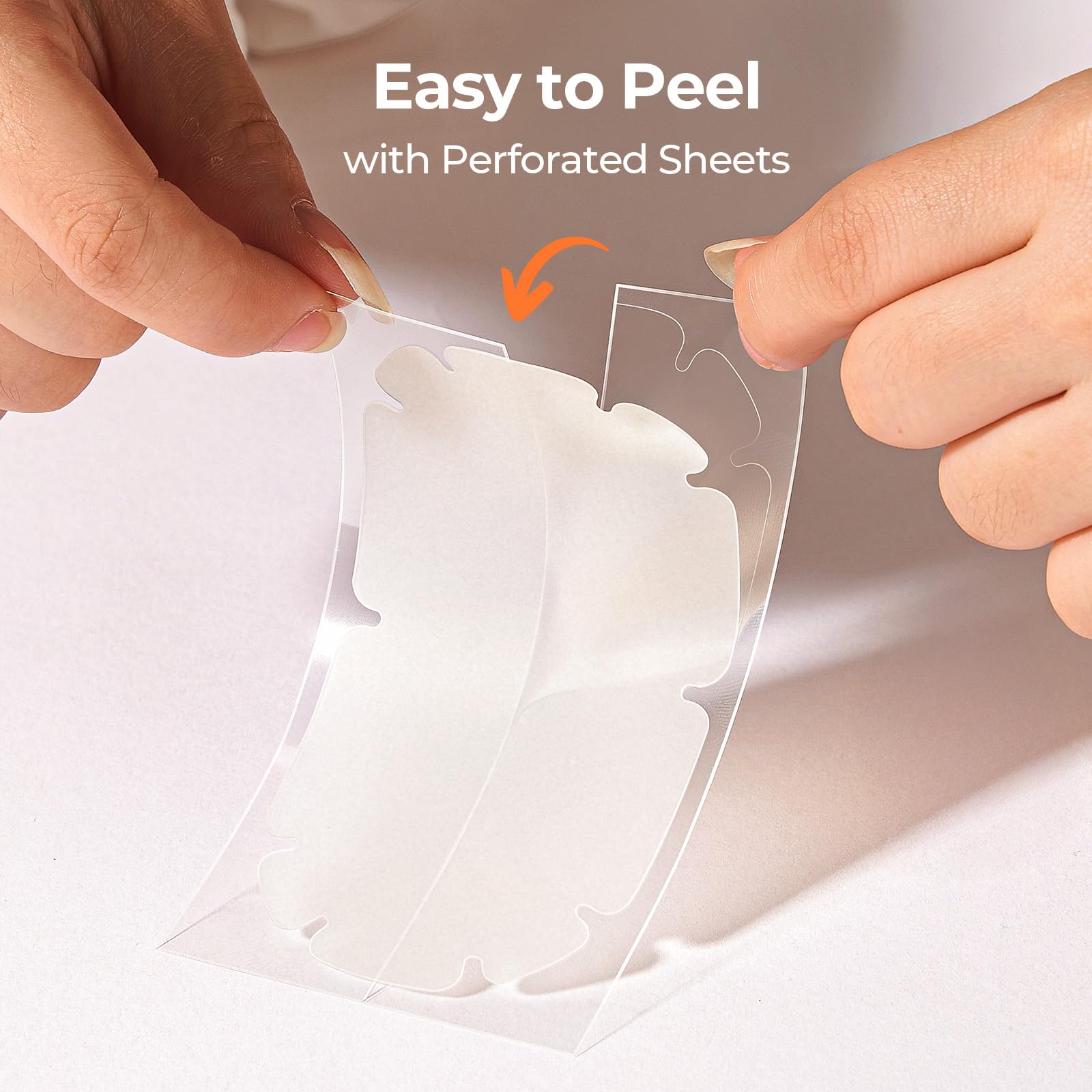 Patch edge notches designed to fit body contours.