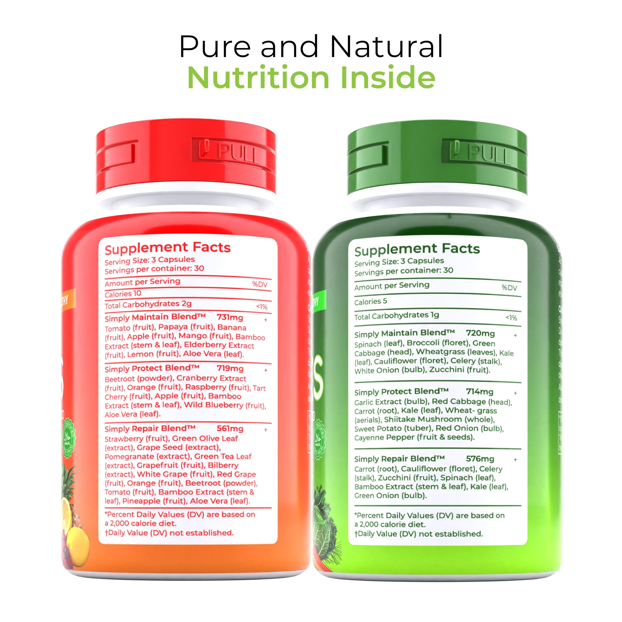 Active man and woman with TM NATURALS supplement