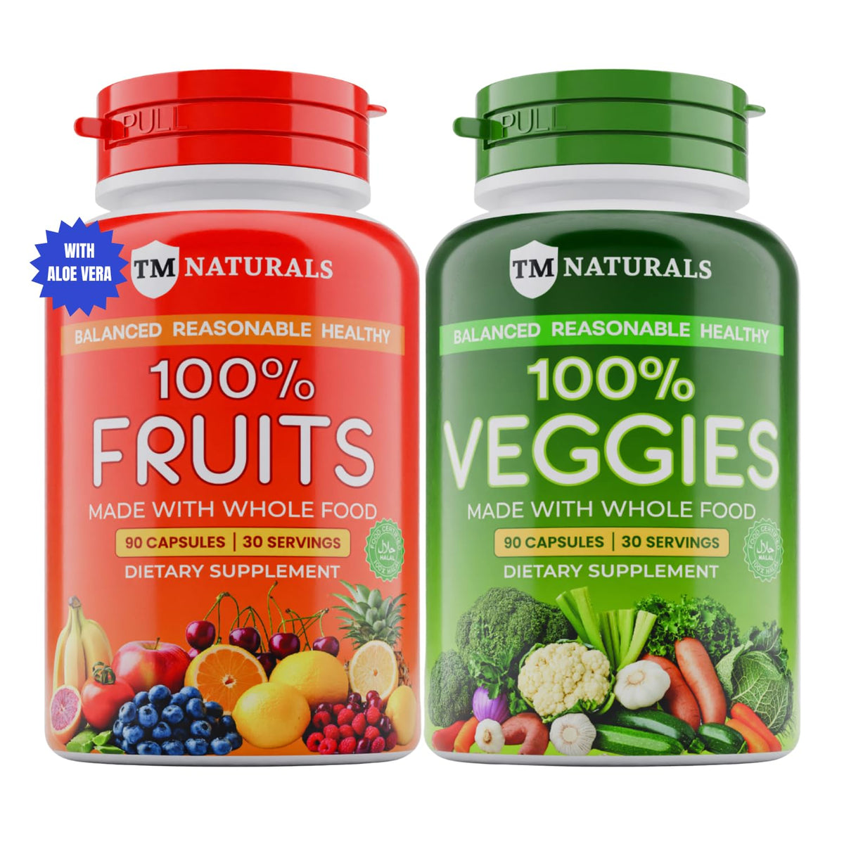 Packaging for TM NATURALS Fruit & Veggies supplement