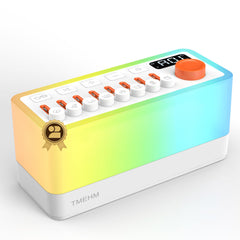 TMEHM 3-in-1 Sleep Sound Machine front view shown for versatile bedside use and calm routines