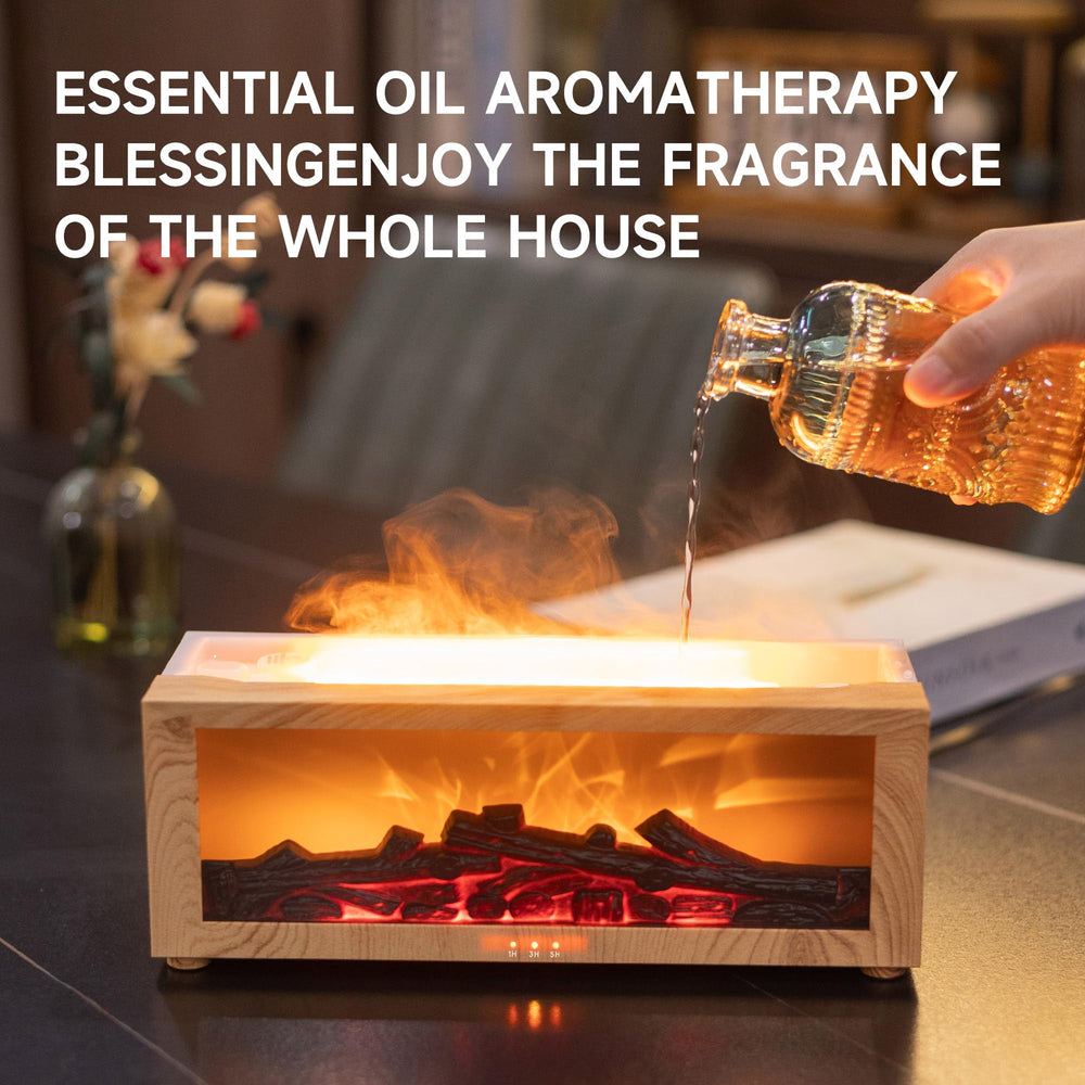 Ultrasonic mist diffusion visible from diffuser