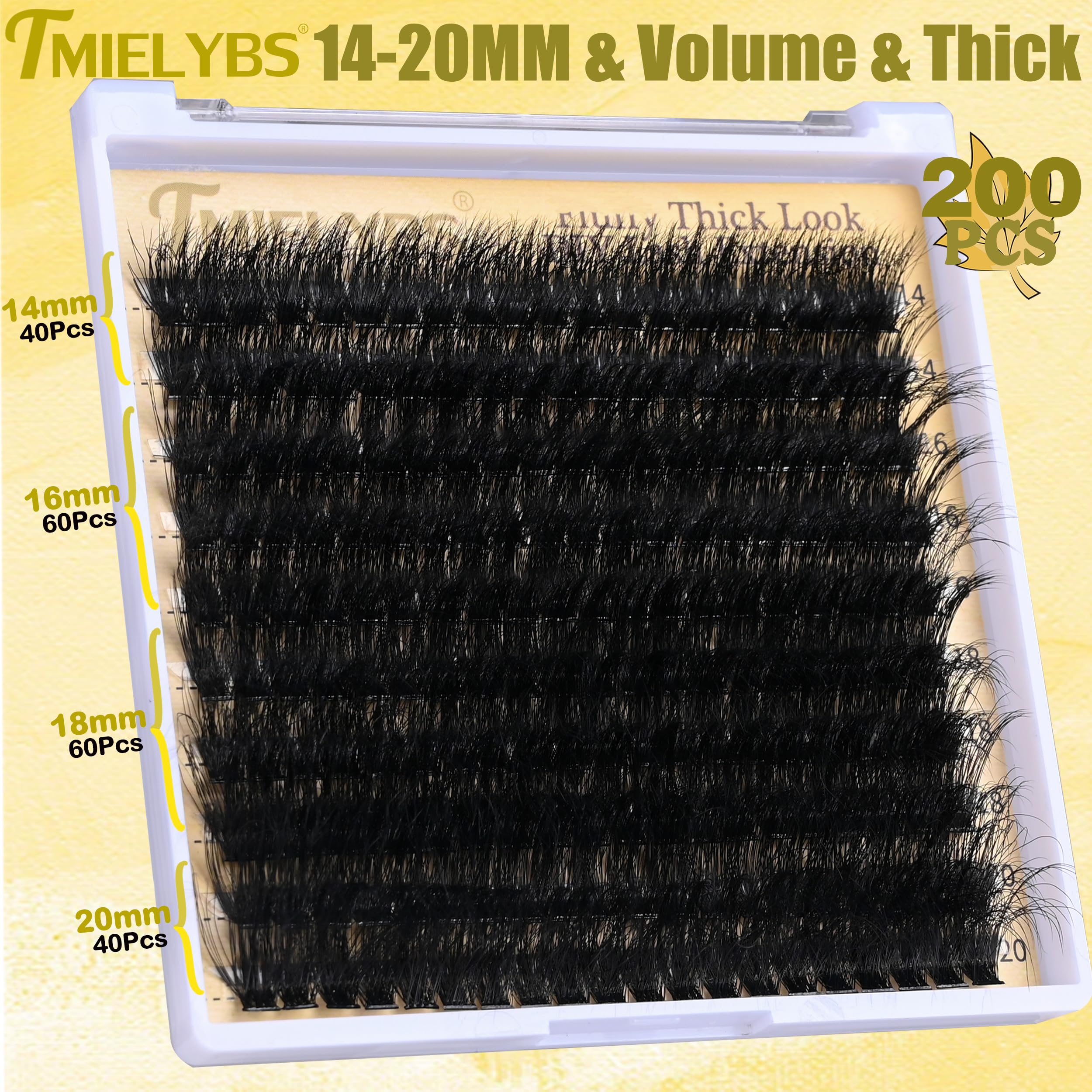 TMIELYBS Strong-hold lash bond ensures all-day wear.