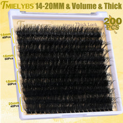 TMIELYBS Strong-hold lash bond ensures all-day wear.