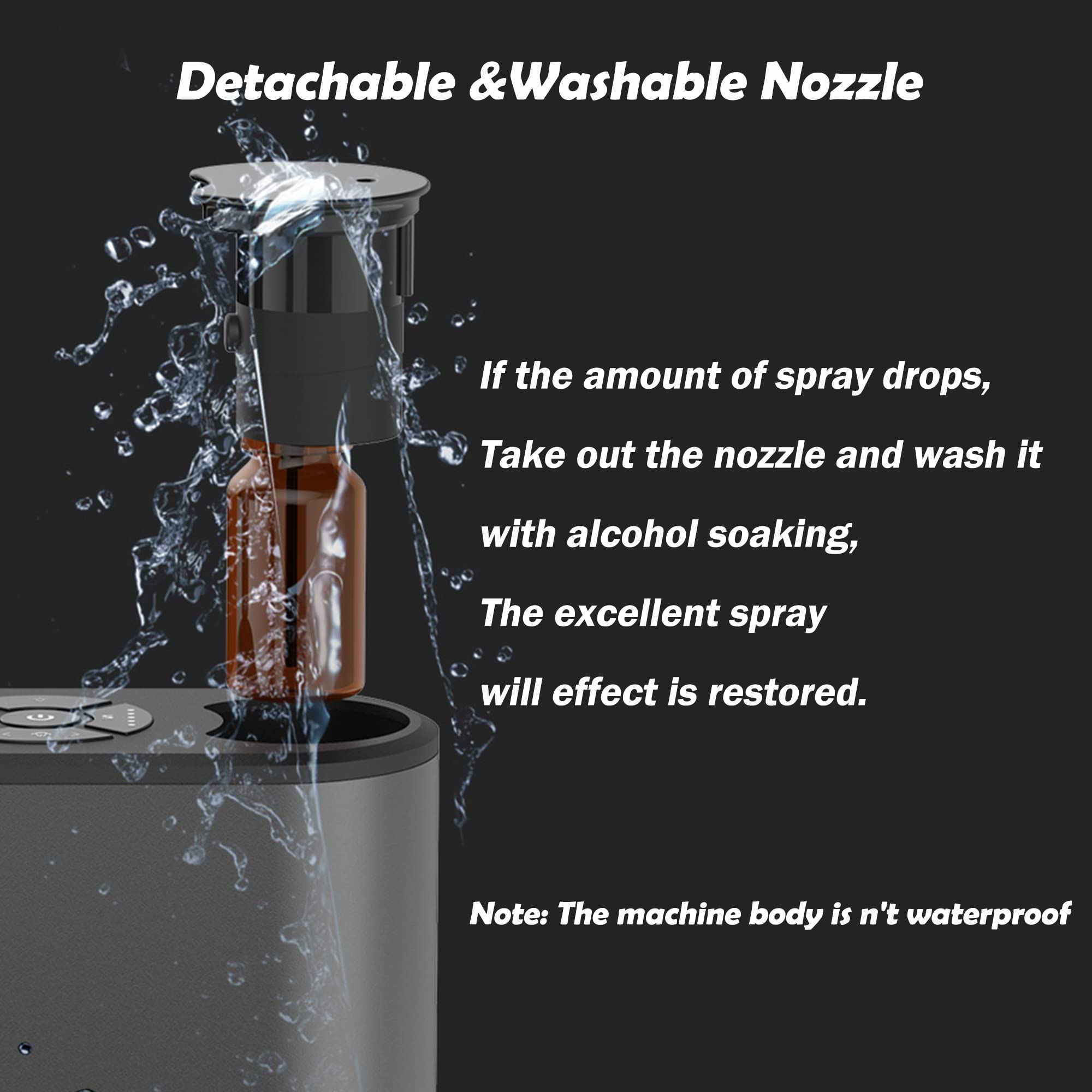 TN HOM battery-powered diffuser with 4000 mAh capacity for long use.
