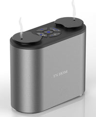 TN HOM waterless diffuser gray front view for portable scent at home, car, or hotel.