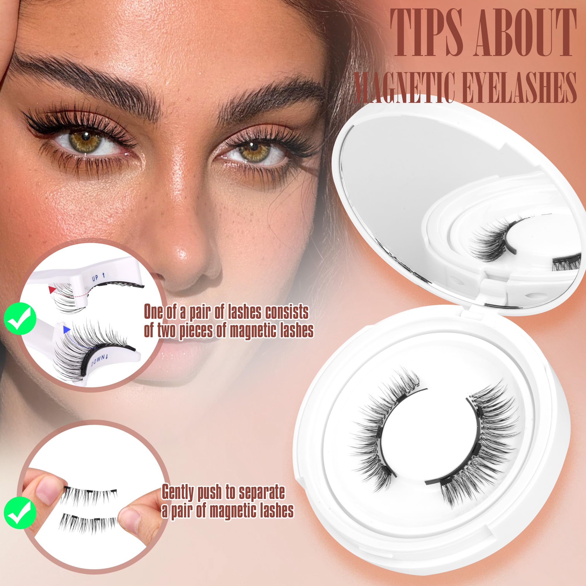 TNFVLONEINS packaged magnetic eyelashes ready for travel and on-the-go beauty.