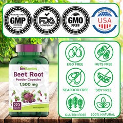Beet root powder extract details and appearance.